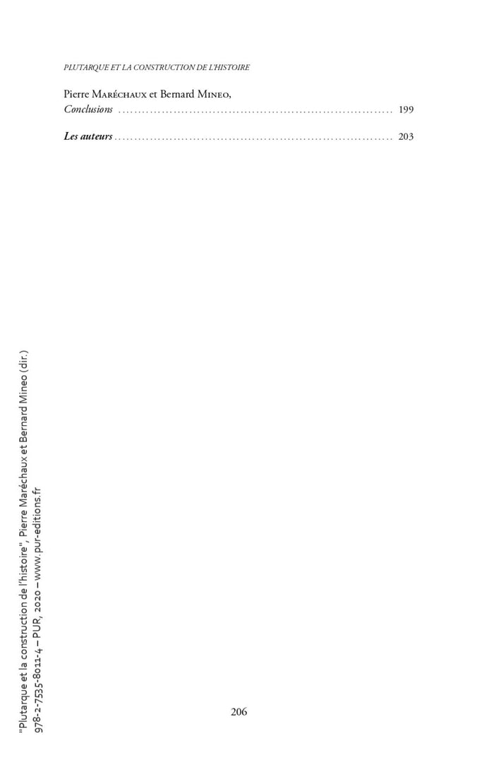 Plutarque et la construction de l'histoire