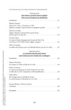 Les étrangers sur les littoraux européens et méditerranéens