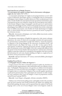Transcrire, écrire, formaliser - 2