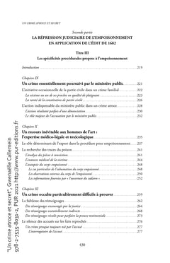 Un crime atroce et secret