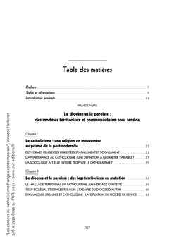 Les espaces du catholicisme français contemporain