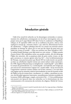 Les espaces du catholicisme français contemporain