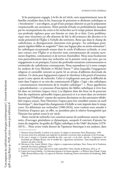 Les espaces du catholicisme français contemporain