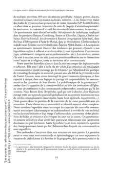 Les espaces du catholicisme français contemporain
