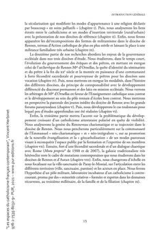 Les espaces du catholicisme français contemporain