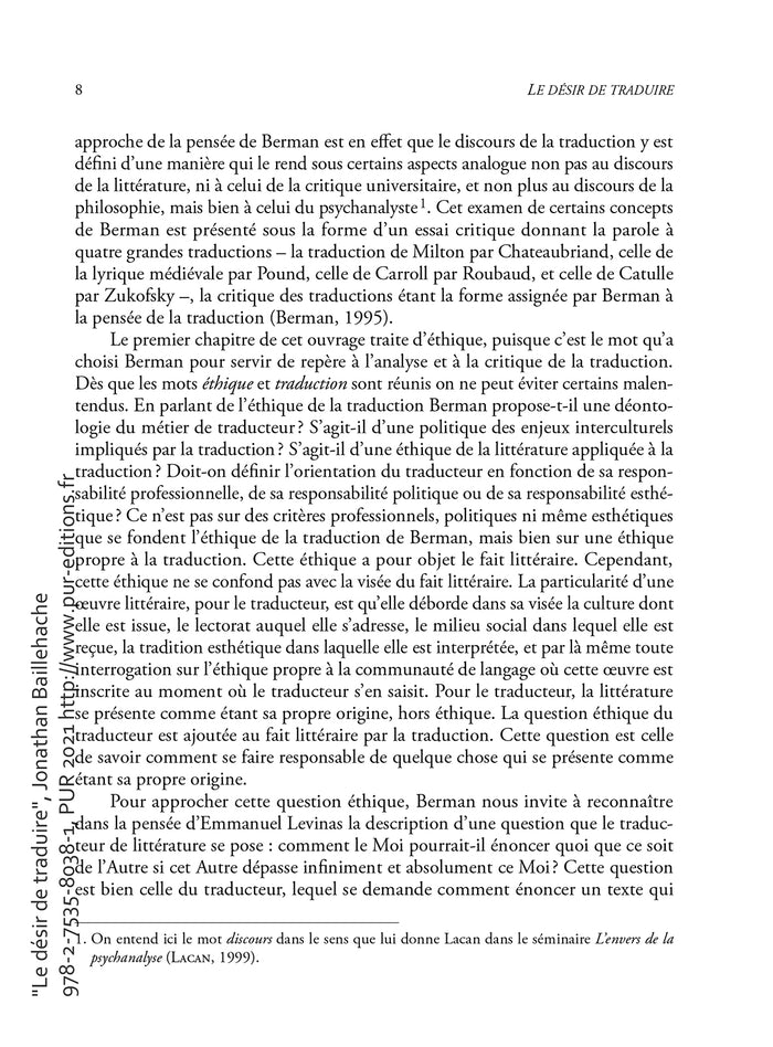 Le désir de traduire