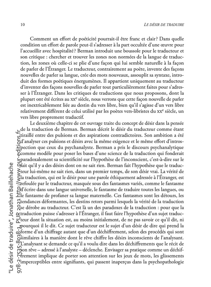 Le désir de traduire