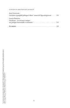 La notion de caricature dans l'Antiquité