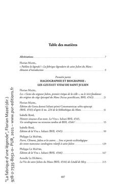 La fabrique d'une légende