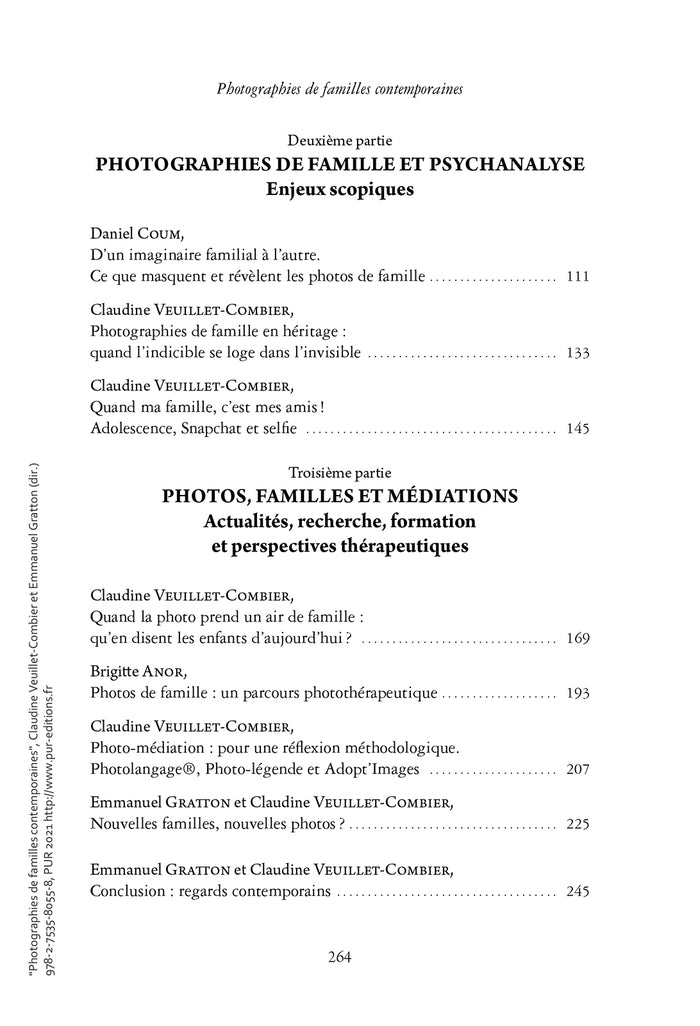 Photographies de familles contemporaines