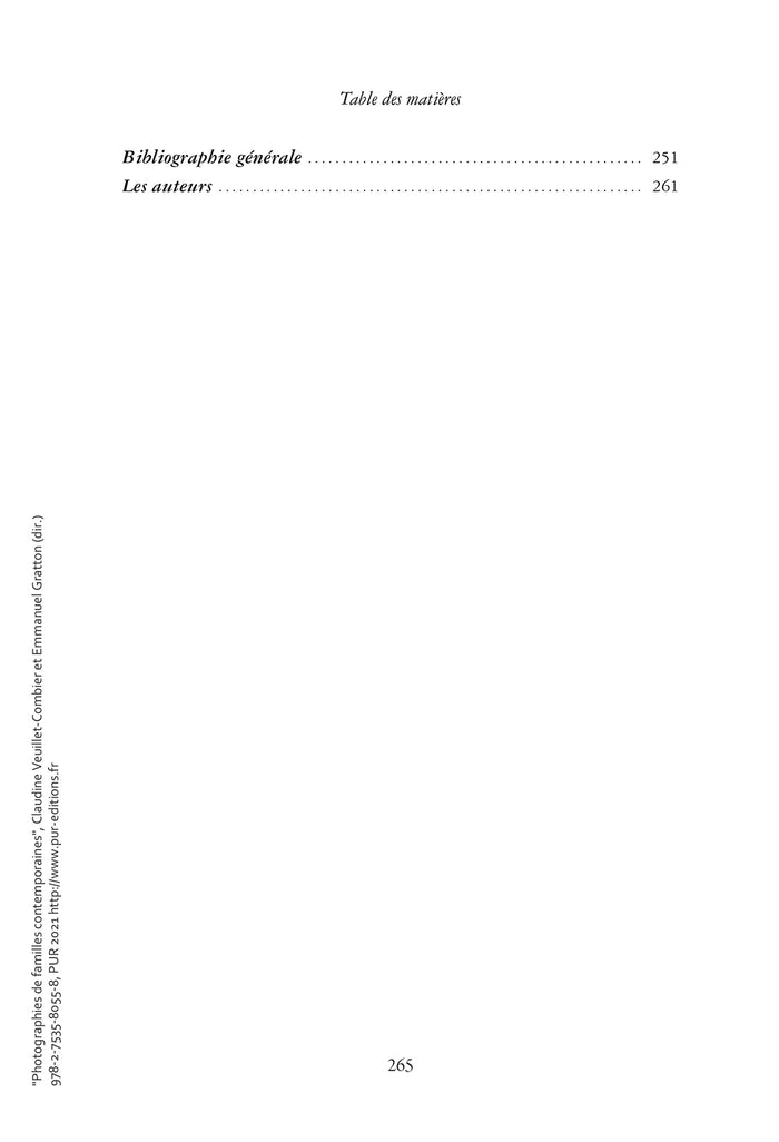 Photographies de familles contemporaines