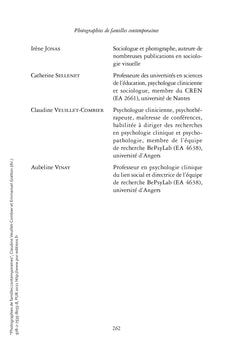 Photographies de familles contemporaines