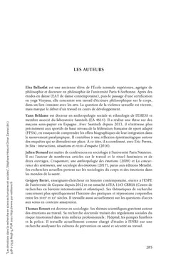 Les émotions dans la recherche en sciences humaines et sociales