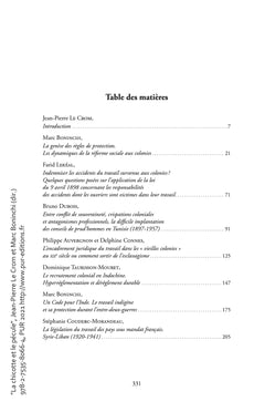 La chicotte et le pécule