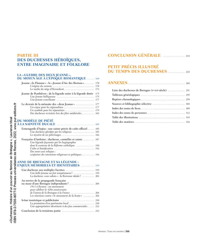 Duchesses: Histoire d'un pouvoir au féminin en Bretagne