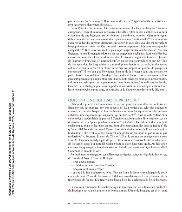 Duchesses: Histoire d'un pouvoir au féminin en Bretagne