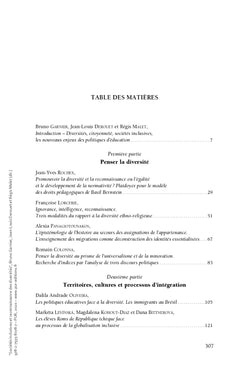 Sociétés inclusives et reconnaissance des diversités