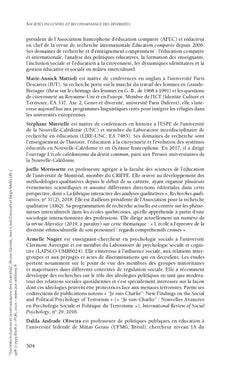 Sociétés inclusives et reconnaissance des diversités