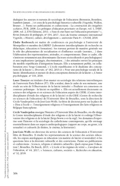 Sociétés inclusives et reconnaissance des diversités
