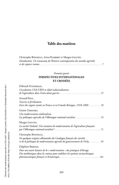 Histoire des modernisations agricoles au XXe siècle