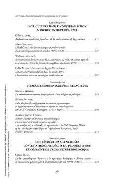 Histoire des modernisations agricoles au XXe siècle