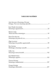 La sémantique au pluriel