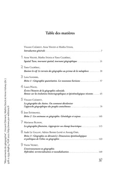 Mouvements de géographie