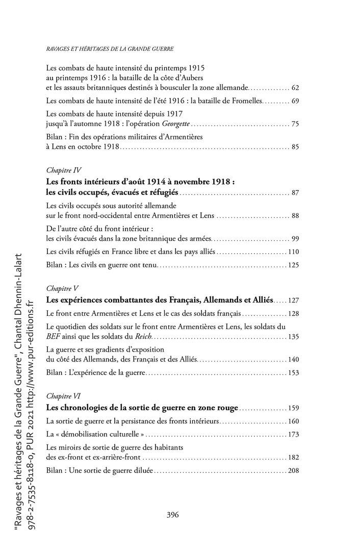 Ravages et héritages de la Grande Guerre