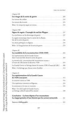 Ravages et héritages de la Grande Guerre