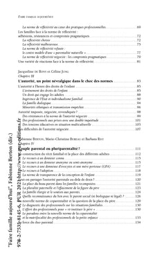 Faire famille aujourd'hui
