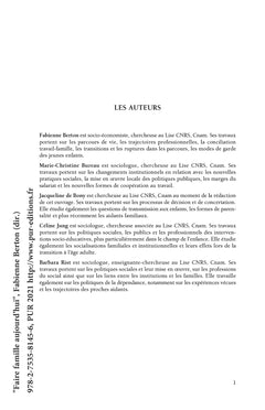 Faire famille aujourd'hui