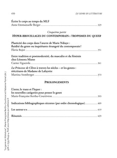 Le genre en littérature