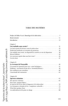 Spectres de la tuberculose