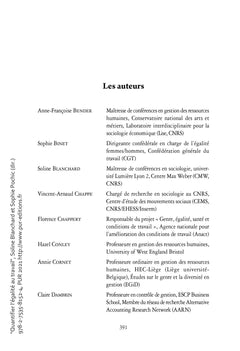 Quantifier l'égalité au travail