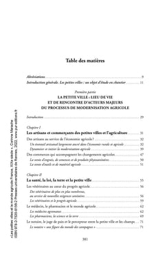 Les petites villes et le monde agricole