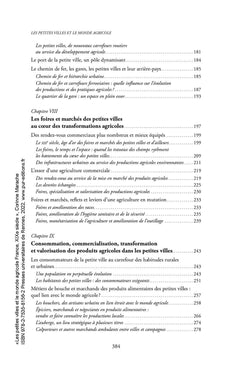 Les petites villes et le monde agricole