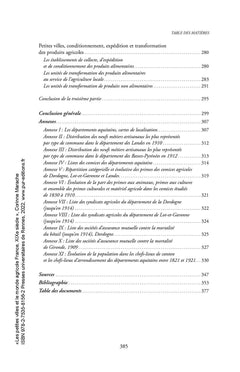 Les petites villes et le monde agricole