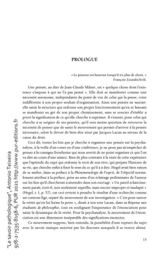 Le savoir pathologique