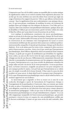 Le savoir pathologique