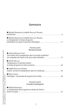 La transgression en temps de guerre