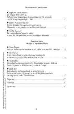 La transgression en temps de guerre