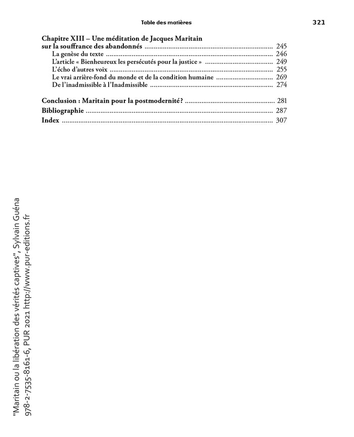 Maritain ou la libération des vérités captives