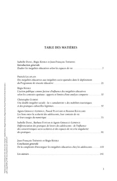 Adolescentes, adolescents des villes et des champs