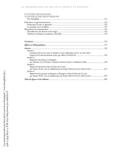 La céramique dans les pays de la Loire et en Bretagne - Coffret 2 volumes