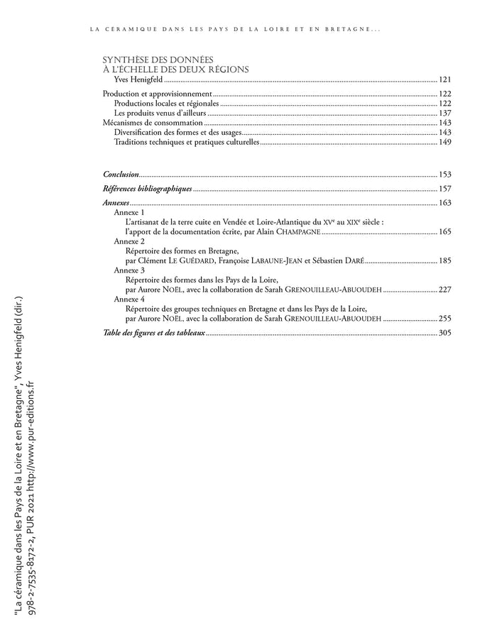 La céramique dans les pays de la Loire et en Bretagne - Coffret 2 volumes