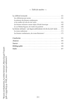 Braves combattantes, humbles héroïnes