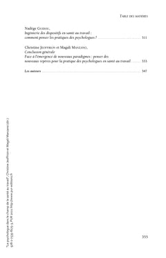 Le psychologue dans le champ de la santé au travail