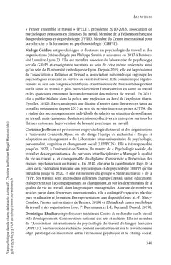 Le psychologue dans le champ de la santé au travail