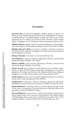 Histoire du renseignement en situation coloniale