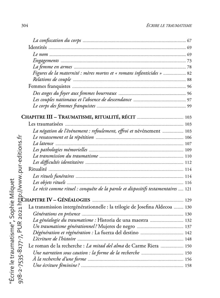 Écrire le traumatisme: Mémoire féminine de la guerre d'Espagne
